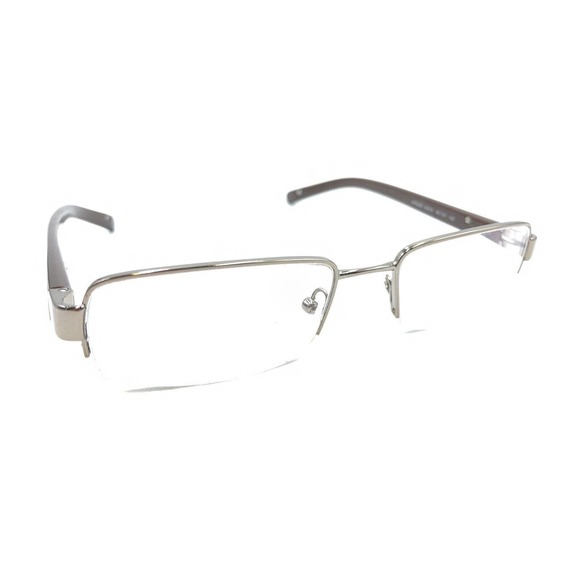 Prada VPR 53M 1BI-1O1 Brown Half Rim Eyeglasses Frames 52-18 135 Italy Designer - Picture 1 of 12